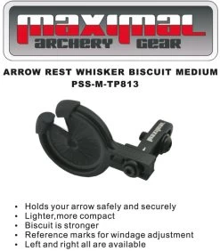 MAXIMAL ARROW REST WITH WHISKER BISCUIT REST MEDIUM