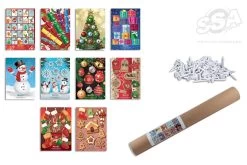 EGERTEC NOVELTY TARGET FACES -Archery Series Store Christmas Faces PK10